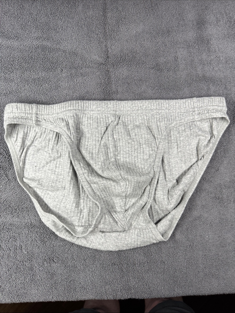 Covington Ribbed Men's Bikini Briefs in Gray